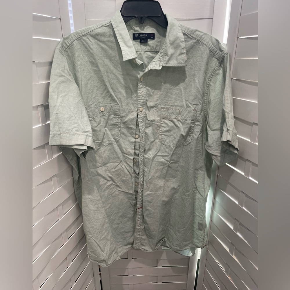 CREMIEUX Classic Sage Button-up shirt